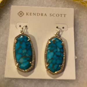 Kendra Scott Turquoise Elle Earrings